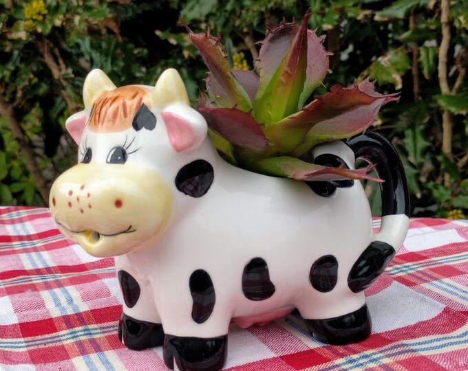 Vintage Cow Creamer / Houston Harvest Cow Creamer / Cow Etsy