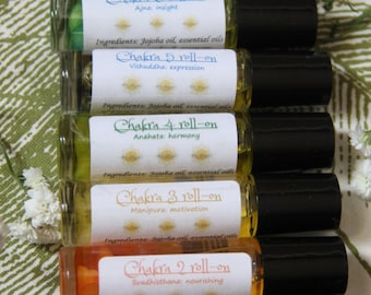 Chakra essential oil roll ons (7 blends to choose from)