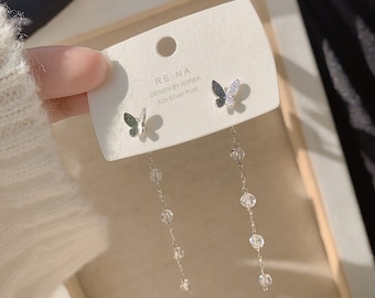 Fashion earrings,  Dangle Earrings, Sterling silver studs
