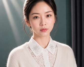 Vintage Lace Detachable Collar: Women's Half Shirt Collar