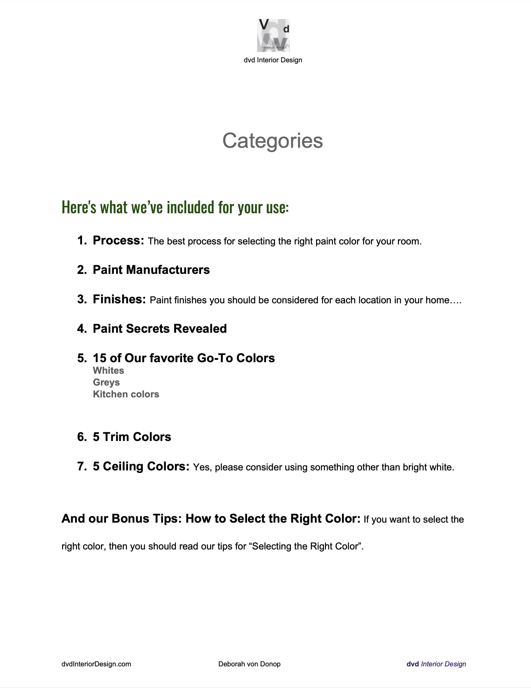 Our 18 Page Benjamin Moore Interior Color Guide Full List of Etsy.de