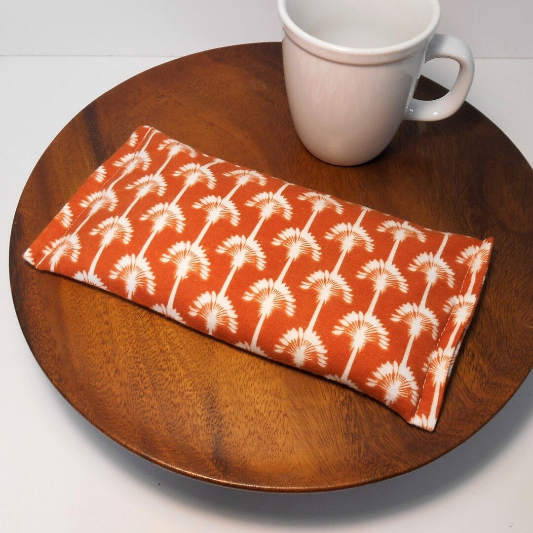 Flax Seed or Rice Filled Heat Pad for Warmth Neck Back Cramps