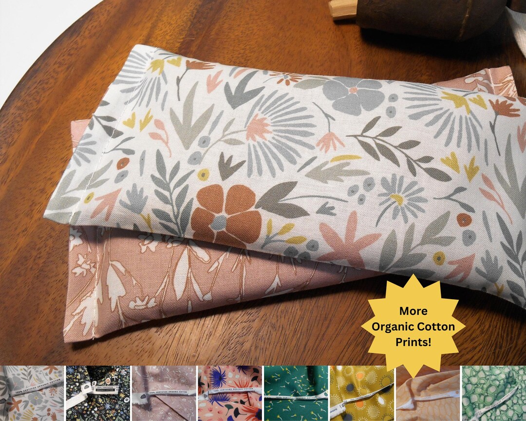 Organic Cotton, Flax Seed Eye Pillow, Lavender Yoga Eye Pillow, Organic