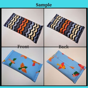 Microwave Heating Pad, Flax Seed Filled Heat Pad for Warmth Back Cramps, Pick a Cotton Flannel Print, Reusable Cushy Heat Pack 2 sizes image 5