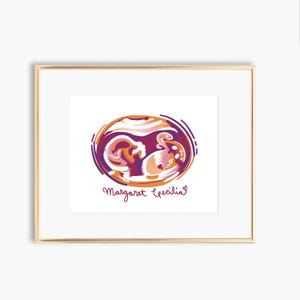 Custom Sonogram Art, Digital Download, Colorful Ultrasound Drawing, Baby Shower Invitations, Nursery Art, Printable