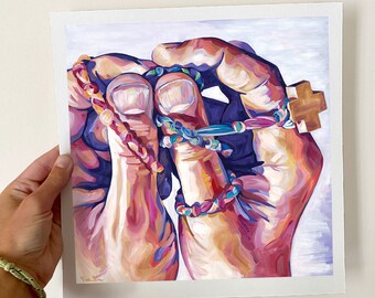 Rosary Prayer Art Print