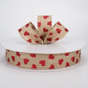 Wired Ribbon - Spring Ribbon - Valentines Ribbon -  Basket Ribbon- Floral Ribbon