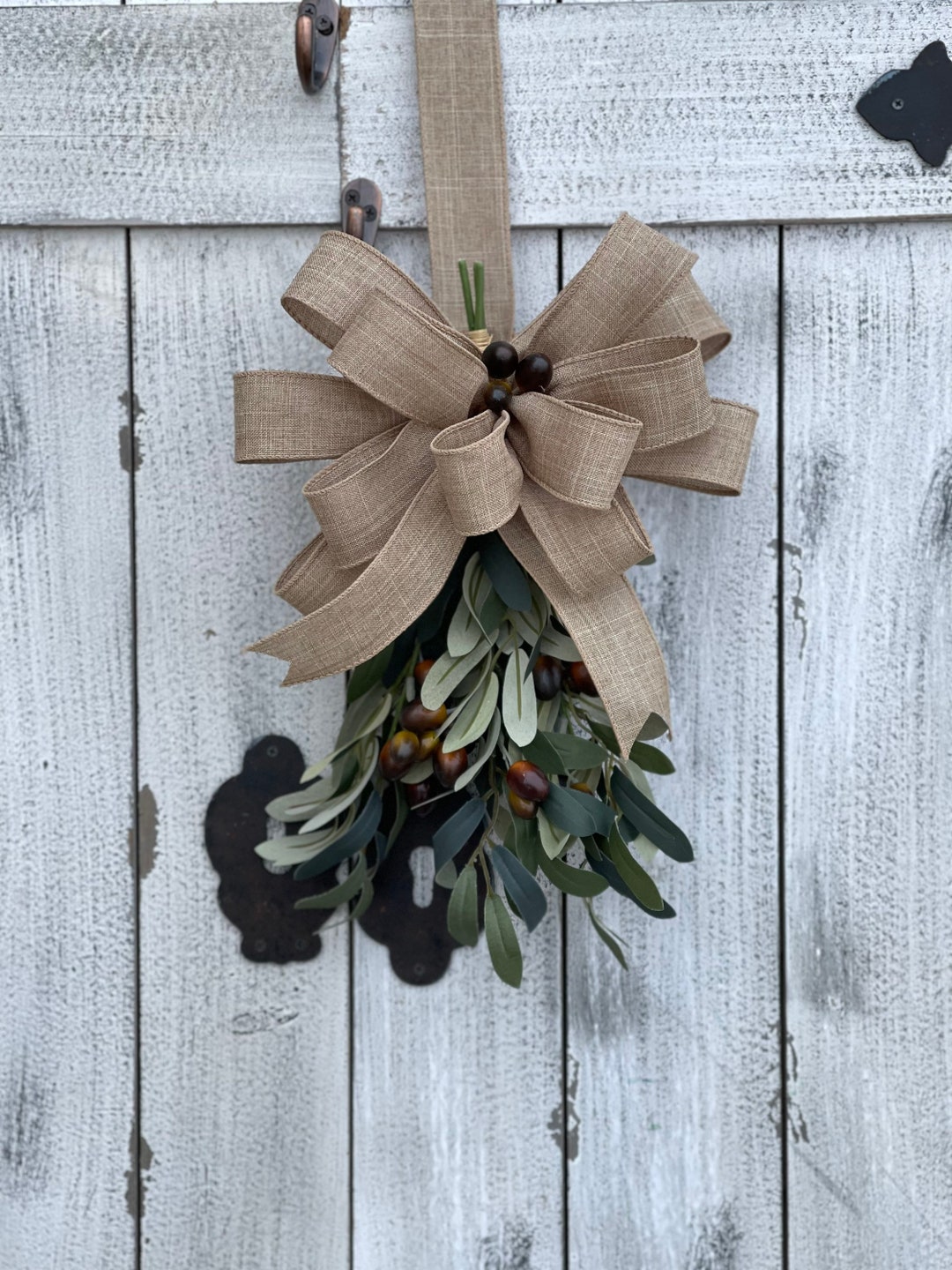 Farmhouse Mini Swag, Everyday Teardrop Olive Branch Swag, Farmhouse