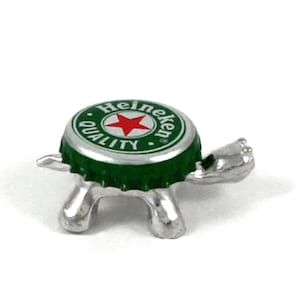 Recycled Bottle Cap Turtle -Change his Cap with one of your own- Magnetic Top - Gift for Boyfriend - Gift for Him Guys - Gift For Men