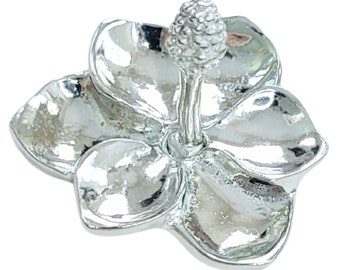 Pewter Magnolia Flower Ring Holder – Gift Boxed, Made in USA