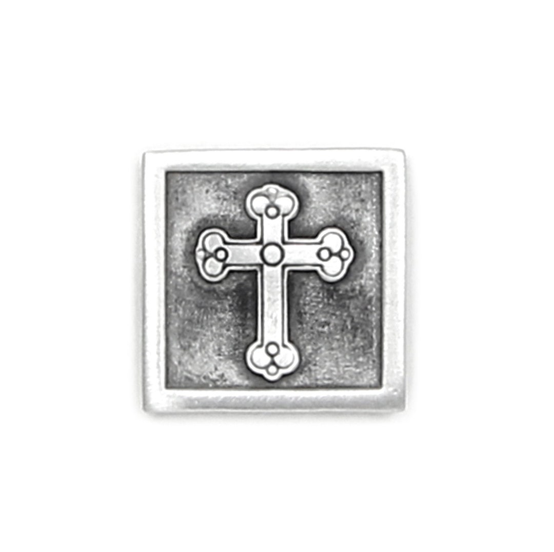 Budded Cross Pin Square - Gift Packaged - Magnetic Back Closure No ...