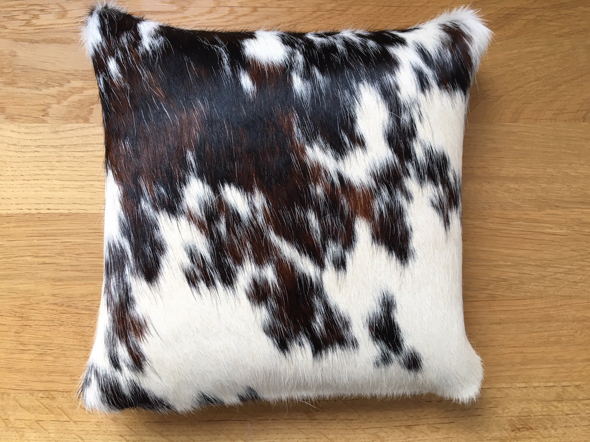 Fur Pillows Cowhide Pillows Tricolor 12 X 12 Etsy