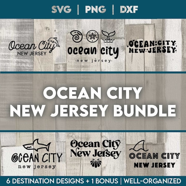 Ocean City New Jersey svg bundle, OCNJ, Jersey Shore bundle