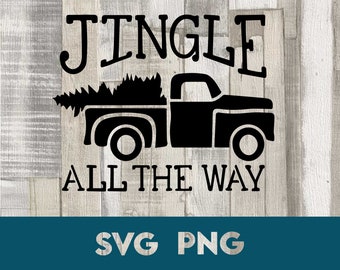 Christmas Truck SVG: Jingle All The Way Holiday Design (Digital Download)