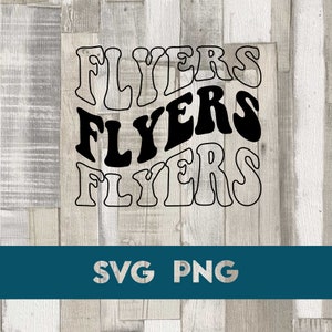 Flyers, SVG, Flyers de Philadelphie, Hockey, Hockey Philly, VAGUE, Rétro, PNG, Cricut, Thermocollant, Sticker, Design