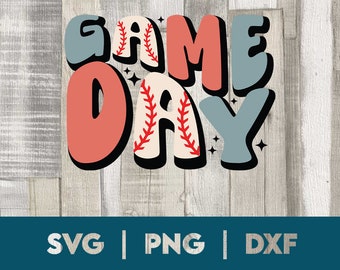 game day svg, baseball svg, png, dxf