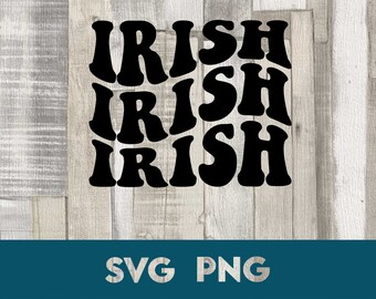 Retro irlandés svg, PNG