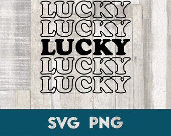 Lucky Lucky Lucky Lucky Lucky svg, st patricks day cricut svg file