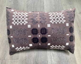 Welsh Tapestry cushion in Mocha