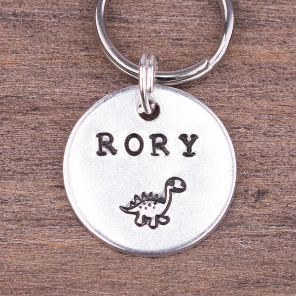 Personalized Dog Tag - Pet Tag - Custom Cat Tags - Small Dog Tags for Dogs - Kitten Tag - Puppy Tag - Hand Stamped Aluminum