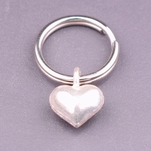 Silver Heart Pet Collar Charm, Fine Silver Cat Collar Charm, Heart Dog Collar Charm, New Kitten Gift, Pet Gifts, Cute Pet Collar Charms