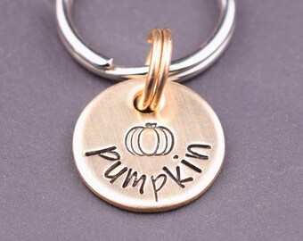 pumpkin dog tag
