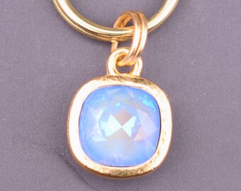 Blue Crystal Cat Collar Charm, Pet Dog Collar Charm, Horse Bridle Charm, Cat Gifts, Pet Birthstone, New Kitten