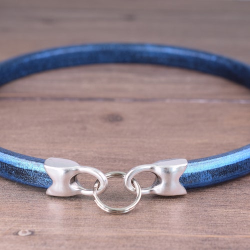 Leather Tag Collar Greyhound Tag Collars Whippet House Etsy