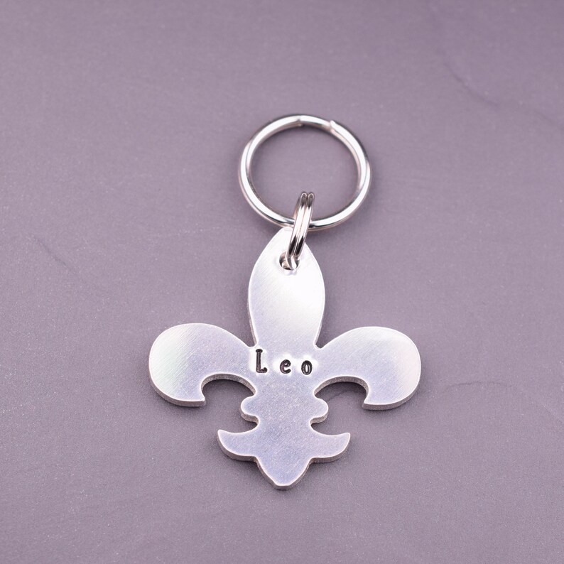 Fleur De Lis Dog Tag Custom Dog Tags for Dogs French Lily Etsy