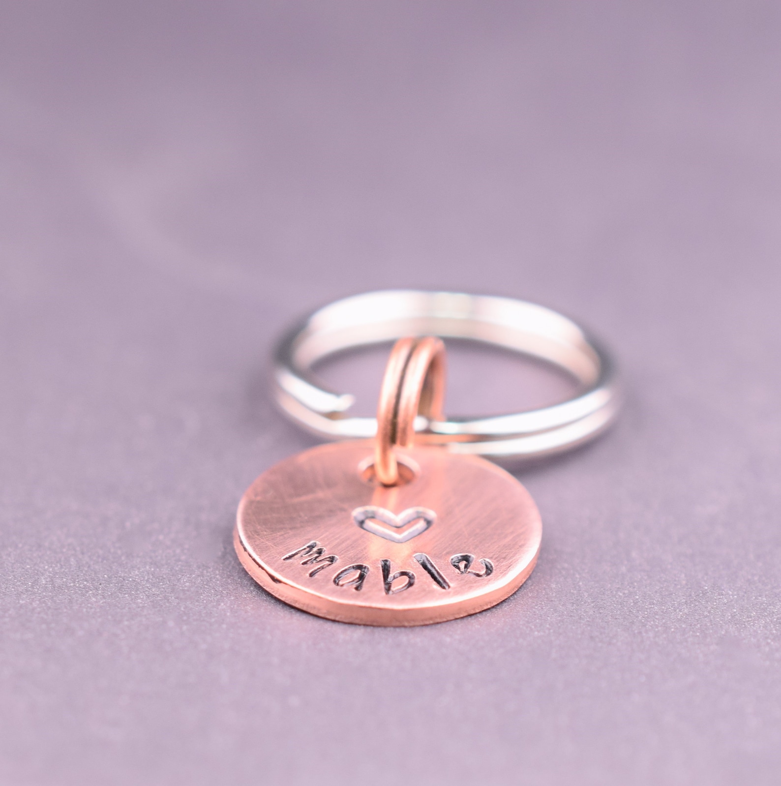 Tiny Cute Dog Tag Personalized With a Heart and Your Dog's Etsy