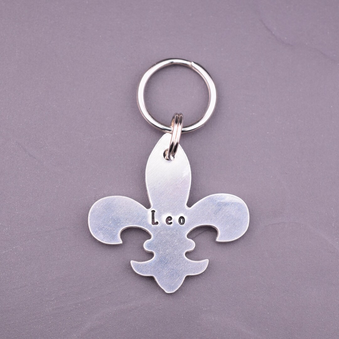 Fleur De Lis Dog Tag Custom Dog Tags for Dogs French Lily Etsy