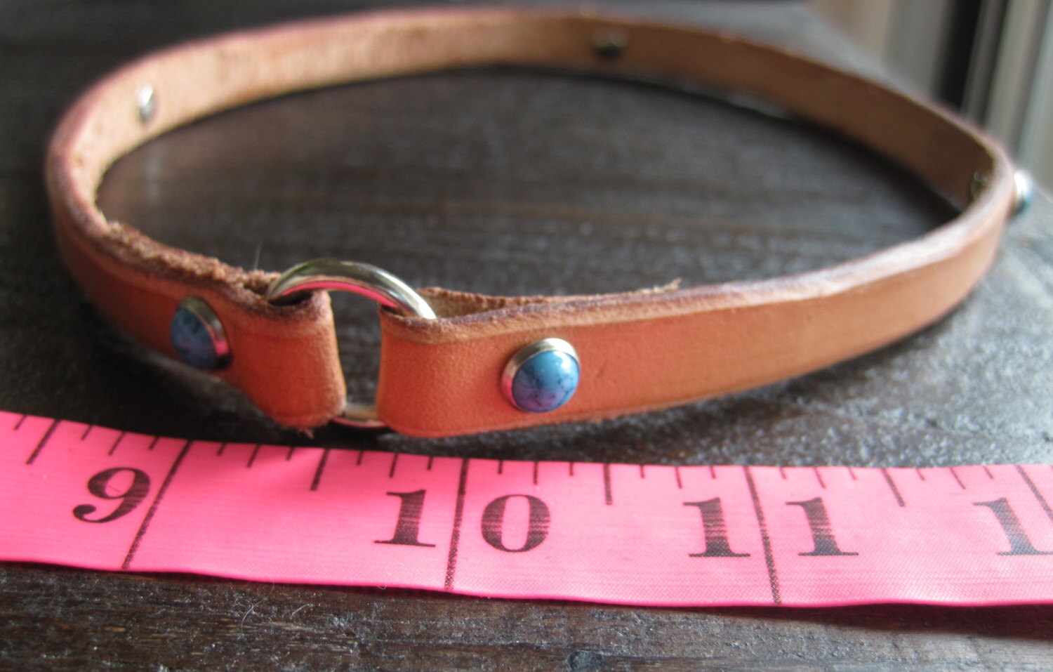 Tag Collar Leather Dog Tag Collars Greyhound Tag Collar Etsy
