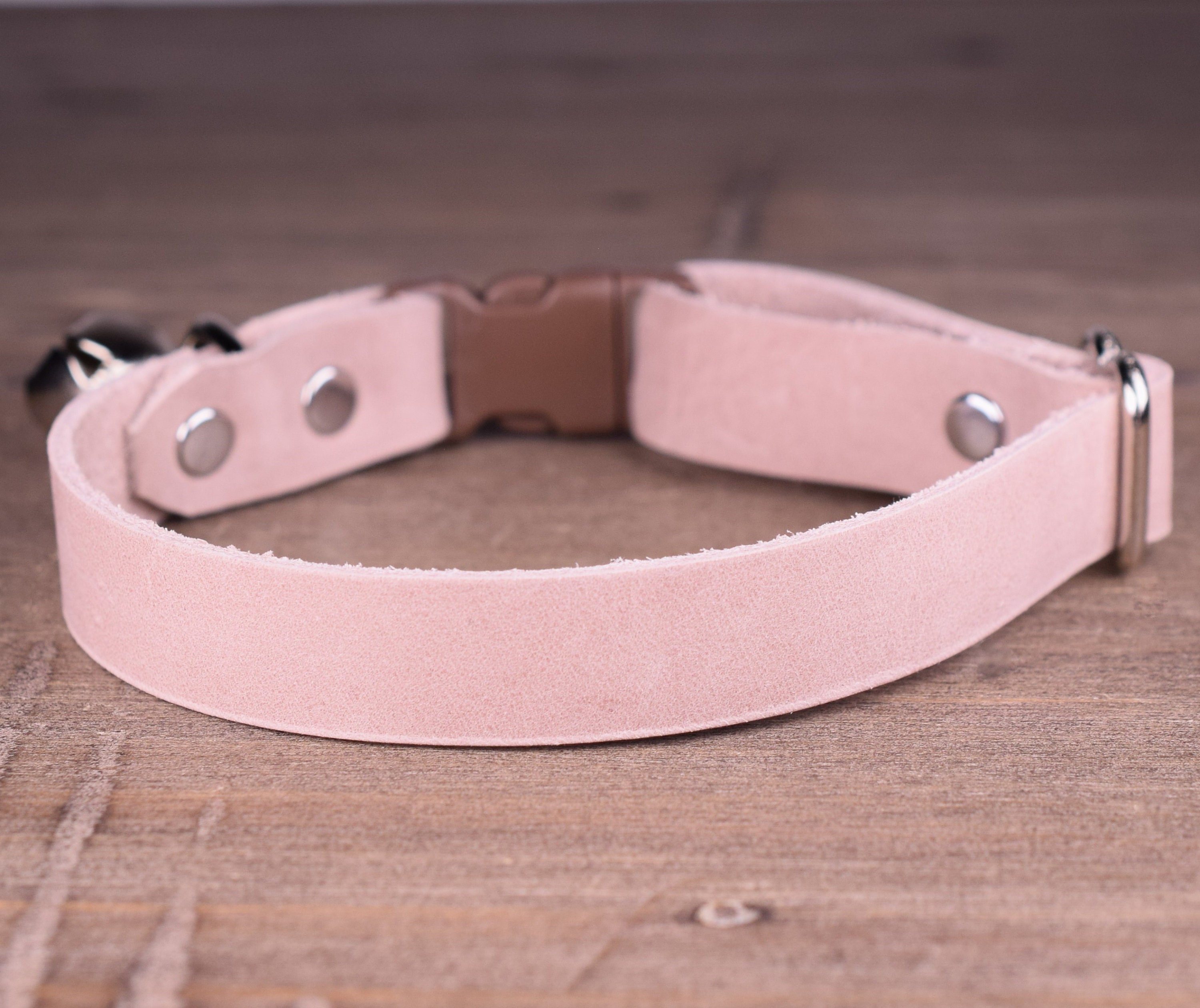 Leather Cat Collar Natural Distressed Leather Cat Collars Etsy