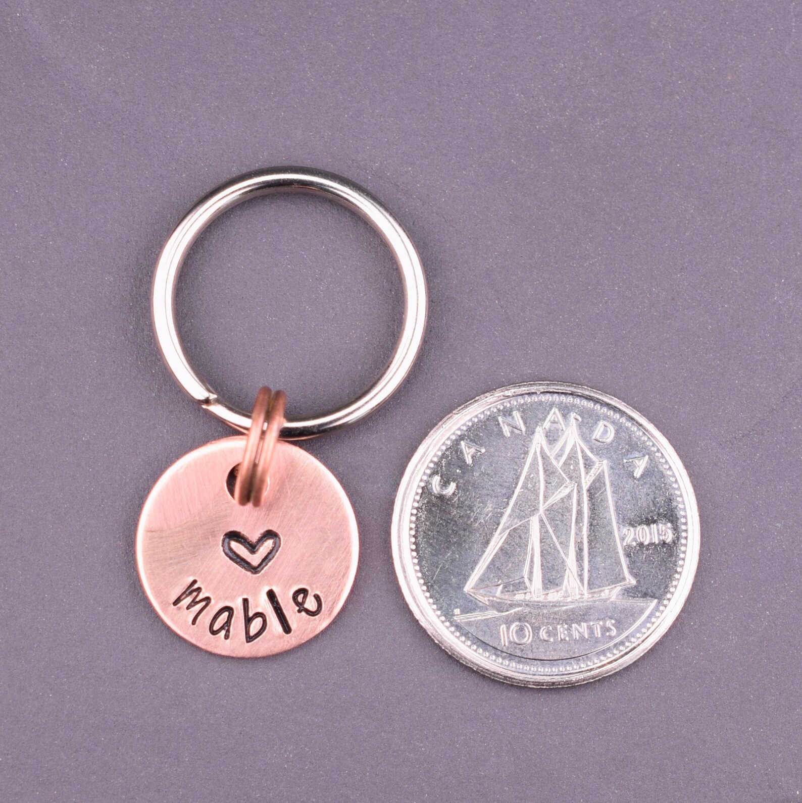 Tiny Cute Dog Tag Personalized With a Heart and Your Dog's Etsy