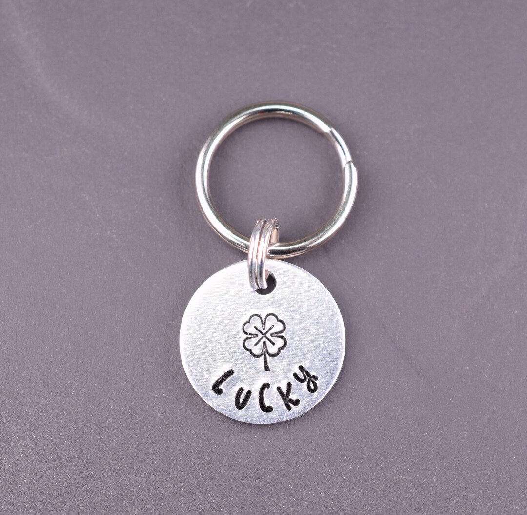 Extra Small Four Leaf Clover Dog Tag Pet Name Tag Cat Collar Etsy Canada