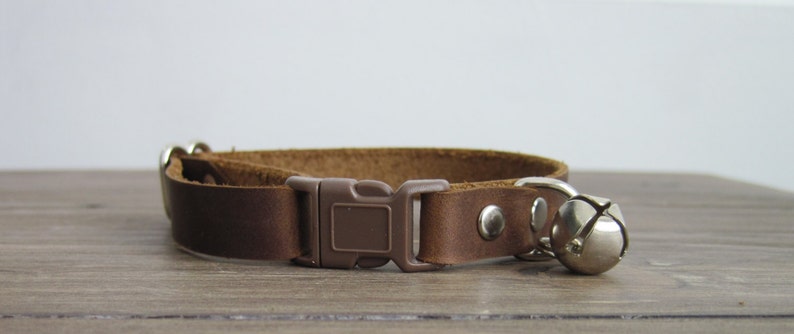 Soft Leather Cat Collar Adjule Brown Stoned Oil - Leather Cat Collar Breakaway Soft Leather Cat Collar Adjule Brown Stoned Oil - Leather Cat Collar Breakaway