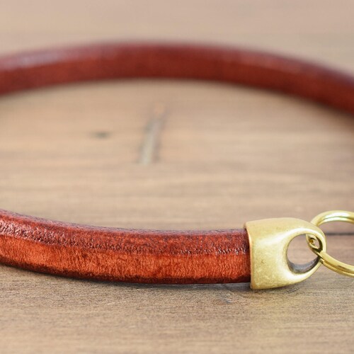 Breakaway Leather Dog Tag Collar Greyhound Tag Collar Etsy Canada