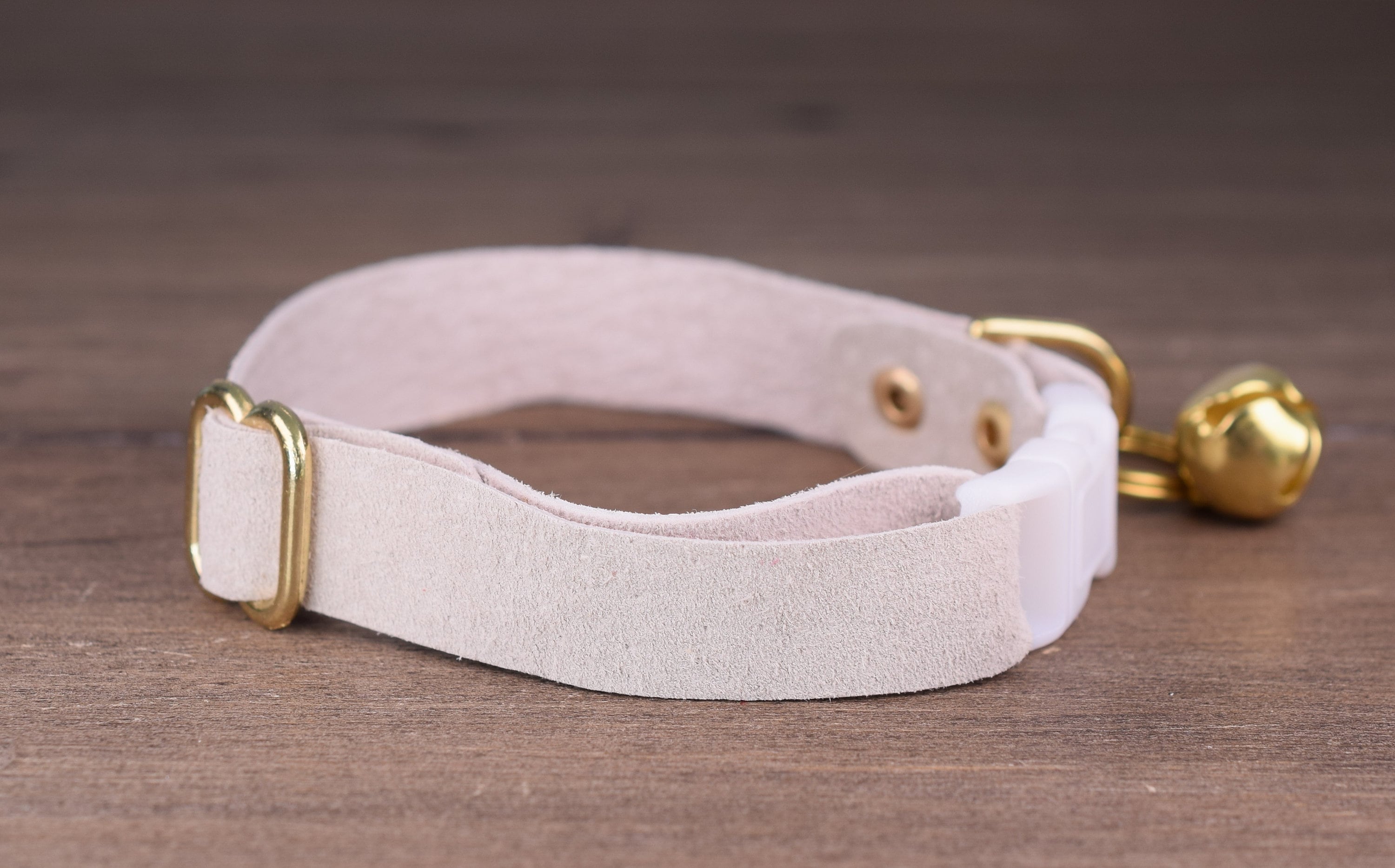 Soft Leather Cat Collar Adjustable White Cat Collar Safety Etsy Australia