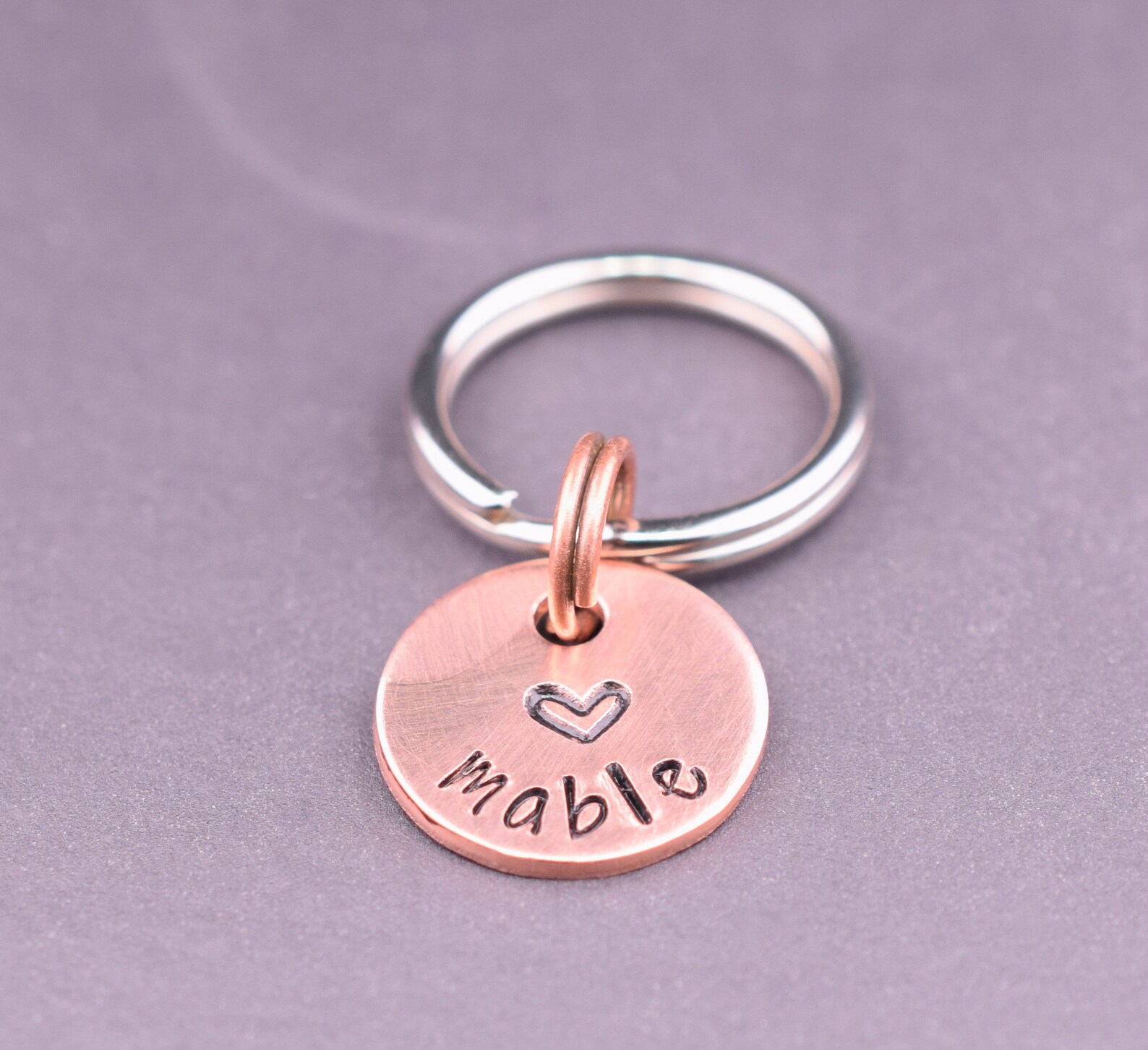 Tiny Cute Dog Tag Personalized With a Heart and Your Dog's Etsy