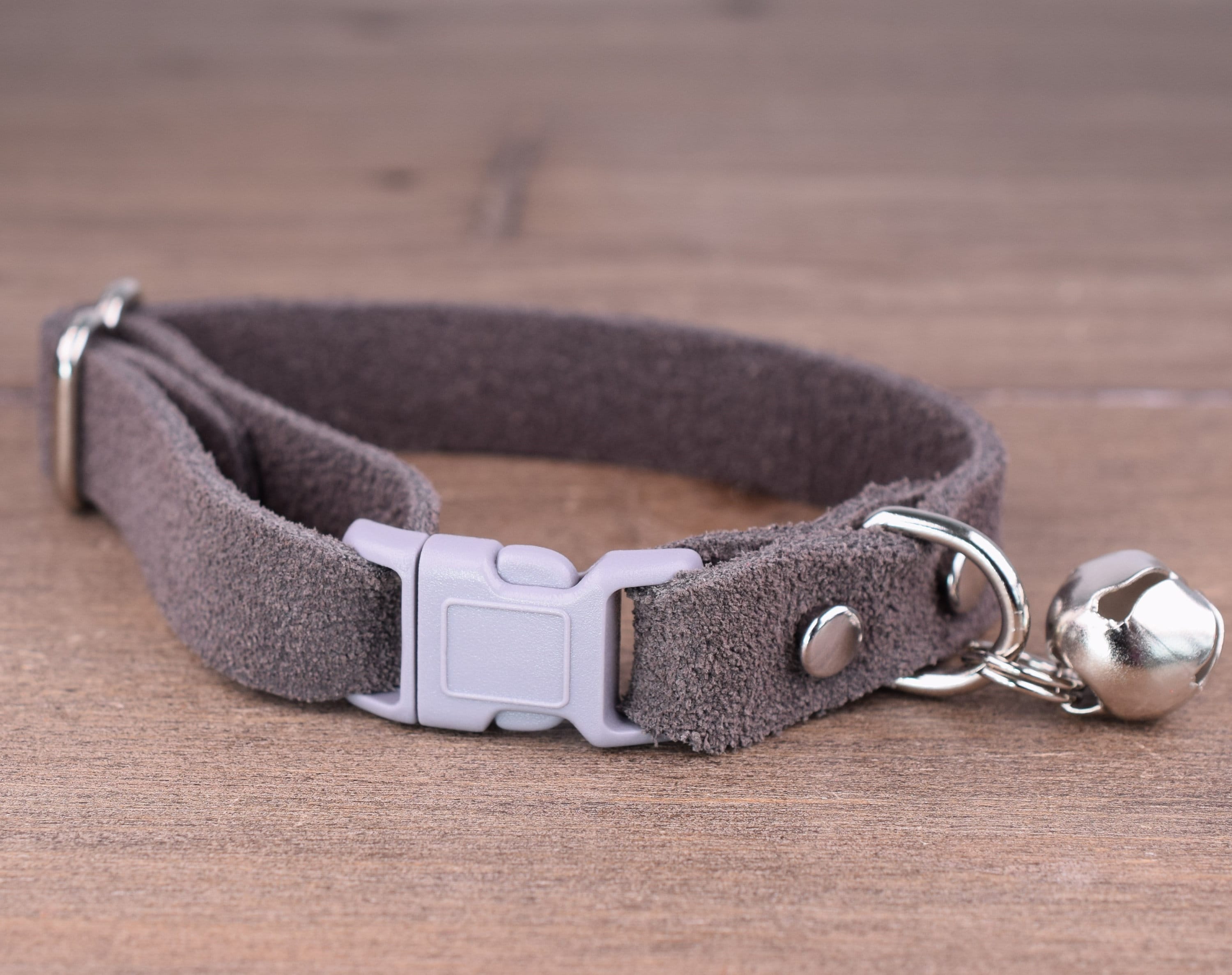 suede cat collar