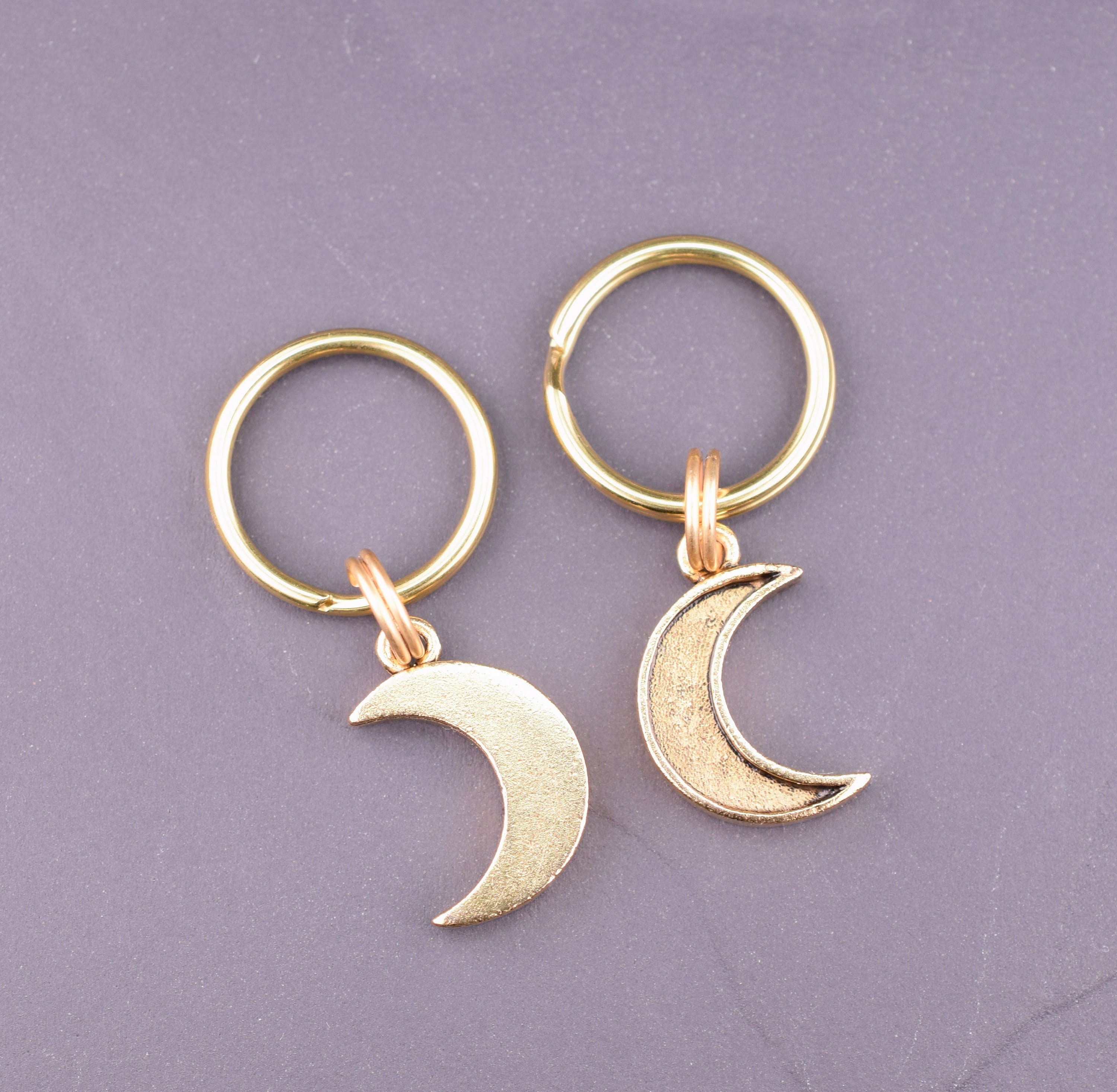 Gold Cat In The Moon Small Charms – BRCNails Tips & Pieces