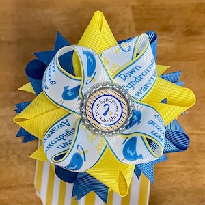 Down Syndrome Awareness Hair Bow