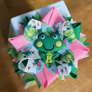 Small Froggy Hair Bow