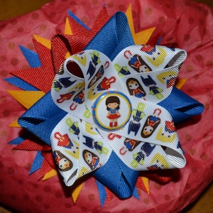 Girly Super Hero Hair Bow