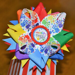 Little Artist/ Painter Hair Bow