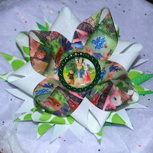 Peter Rabbit inspired Hair Bow