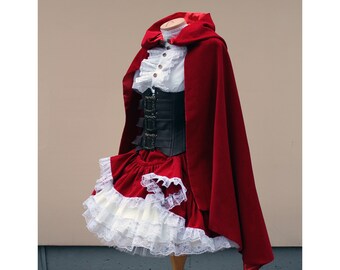 Bespoke Little Red Riding Hood corset costume