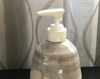 Soap Pump Liquid Soap Dispenser Lotion Bottle in Gray and White