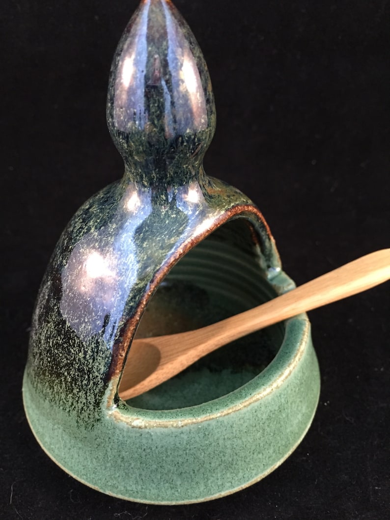 Salt Pig Salt Cellar Small Amazon Green Etsy Canada