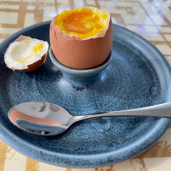 Egg Cup Soft Boiled Egg Server - Slate Blue